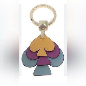 NWOT Kate Spade Gold and Multicolor Key Holder/bag charm/keychain